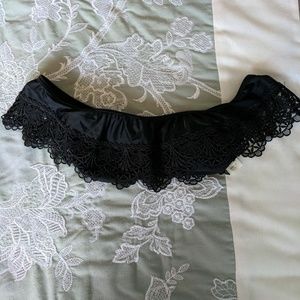 Hollister black lace bikini top